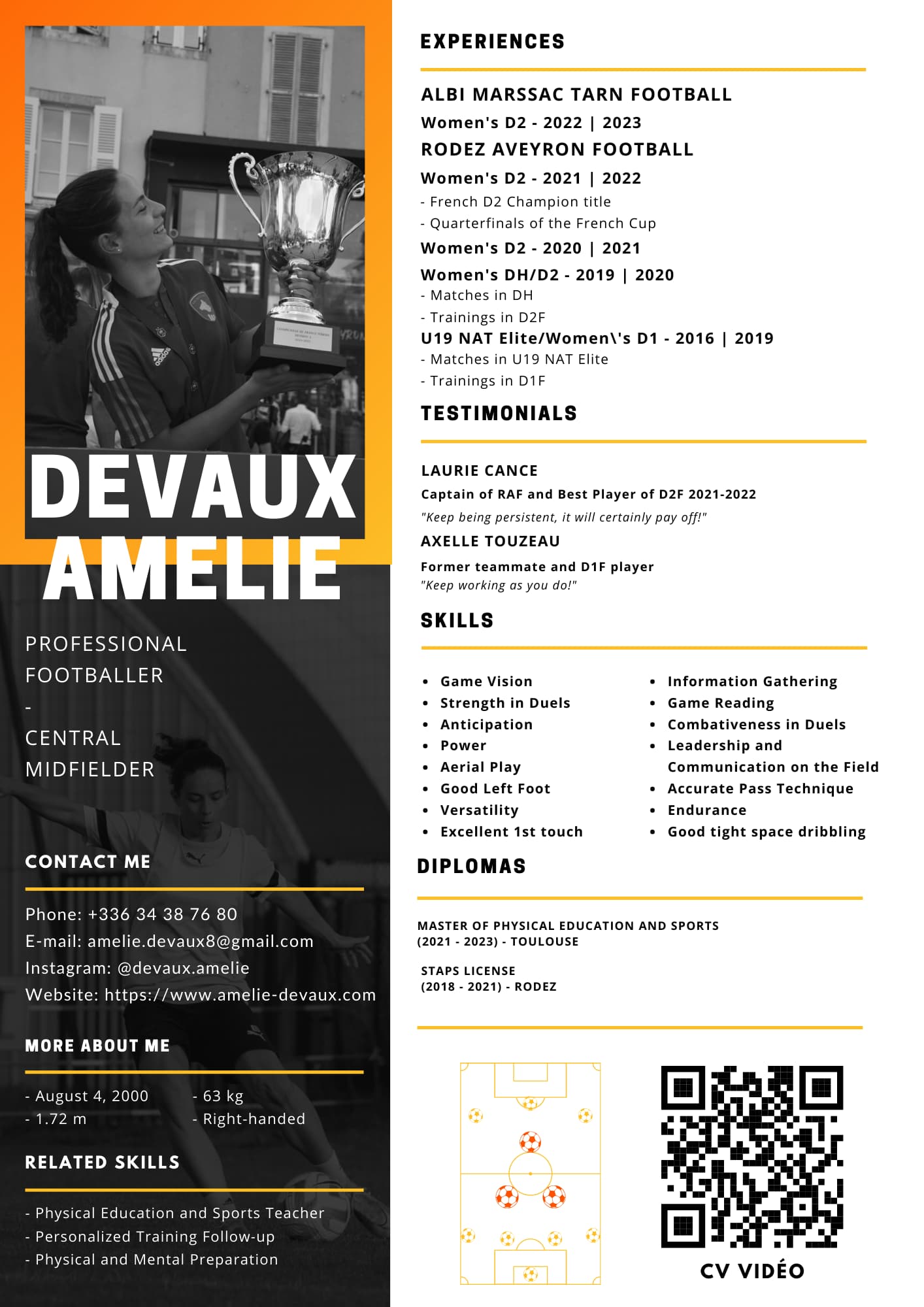 CV Amelie Devaux