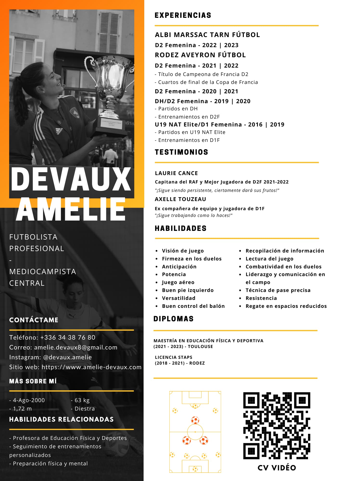 CV Amelie Devaux